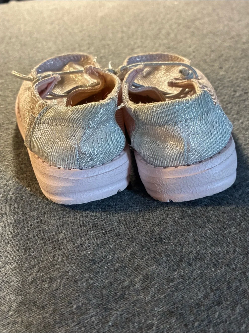 Hey Dude Kids Metallic Pink Slip-On Moccasins